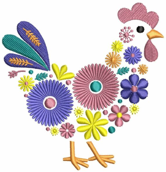 Floral Chickens - 1 - Image 3