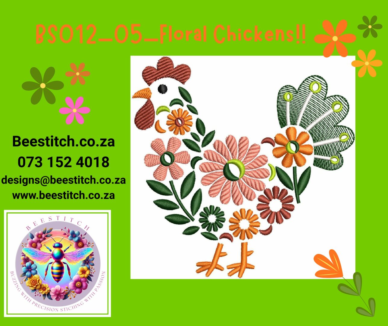 Floral Chickens - 5 - Image 2