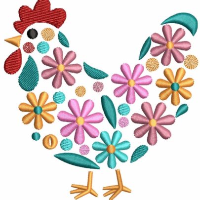 Floral Chickens - 9