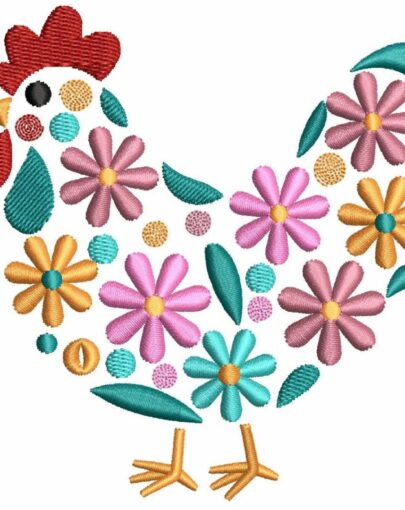 Floral Chickens - 9