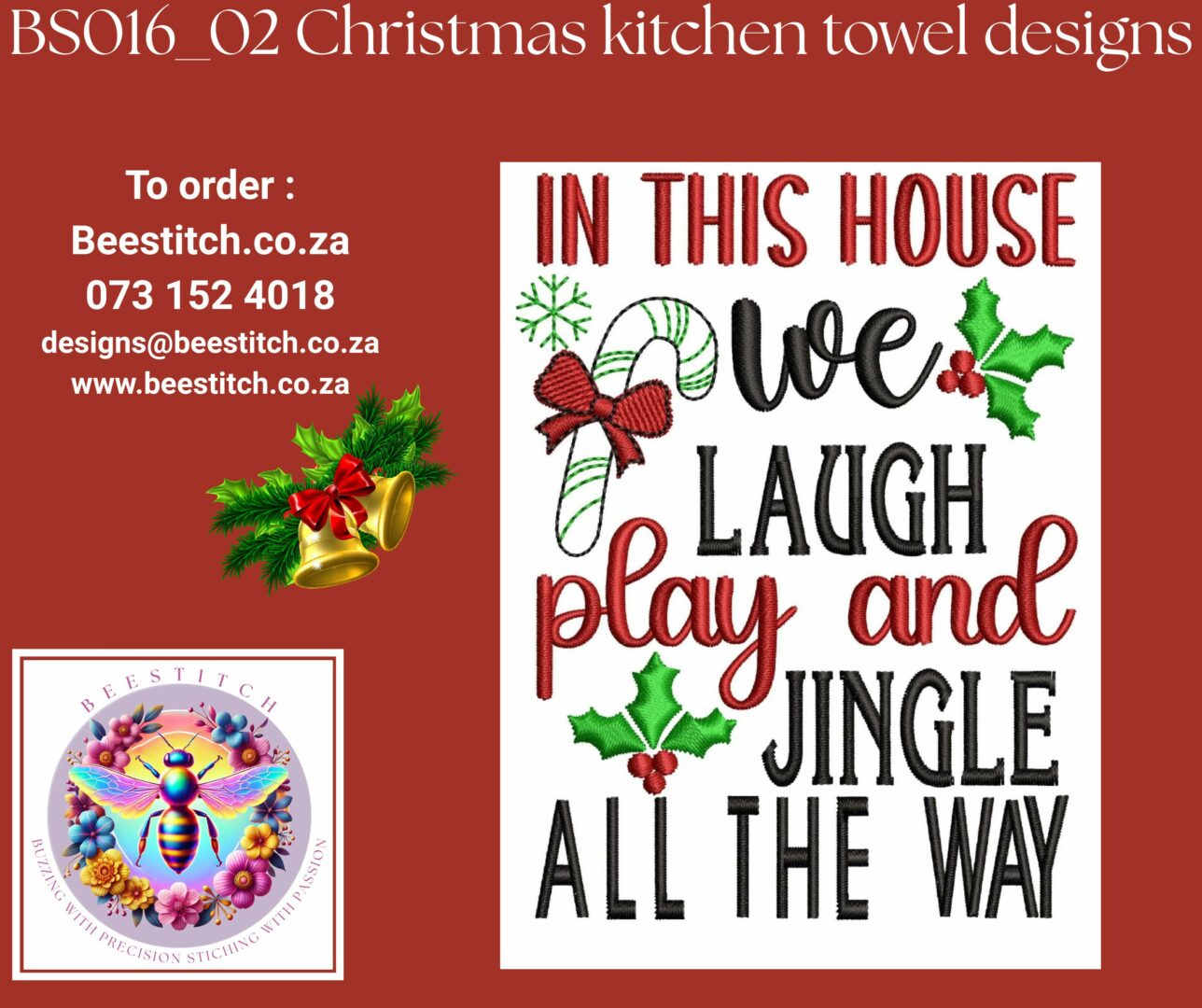 Christmas Kitchen Towel Designs - 2 - Image 2