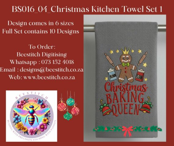 Christmas Kitchen Towel Designs - 4 - Image 2
