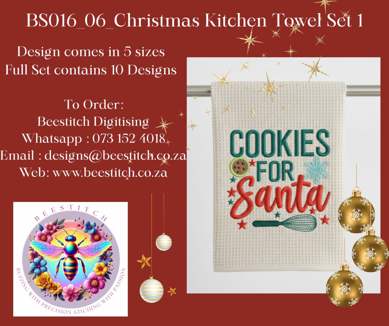 Christmas Kitchen Towel Designs - 6 - Image 2