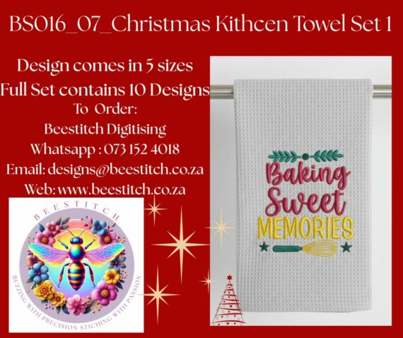 Christmas Kitchen Towel Designs - 7 - Image 2