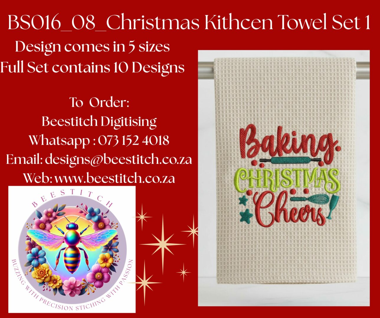 Christmas Kitchen Towel Designs - 8 - Image 3