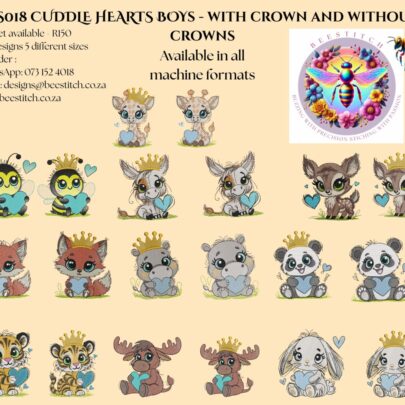 Cuddle Hearts - Boys - With & Without Crowns - Full Set