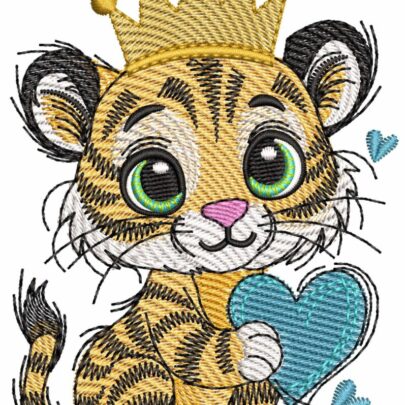Cuddle Hearts - Tiger boy - with & without crown