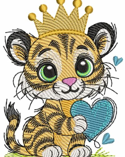 Cuddle Hearts - Tiger boy - with & without crown