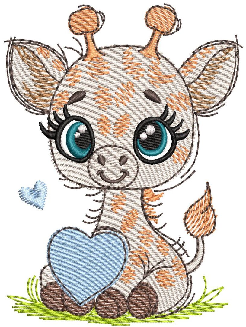 Cuddle Hearts - Giraffe boy - with & without crown - Image 4
