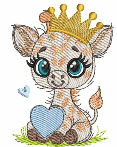 Cuddle Hearts - Giraffe boy - with & without crown