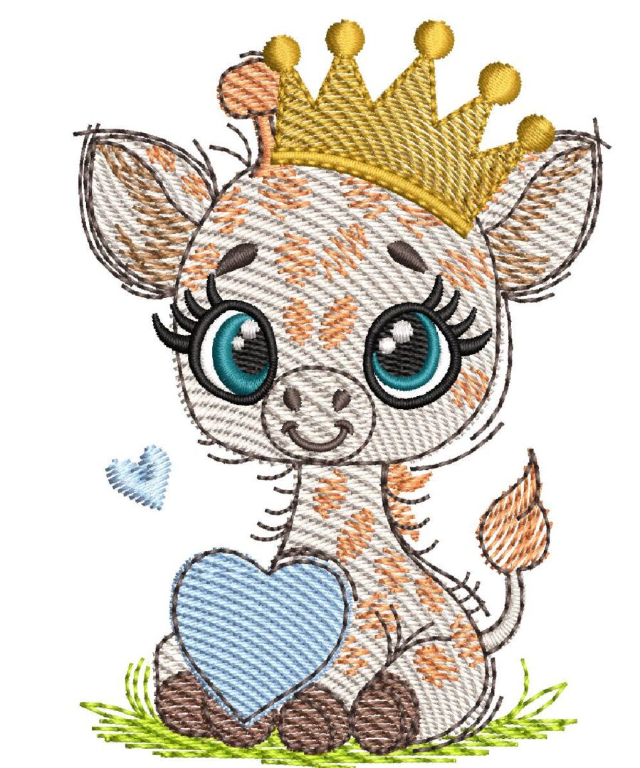 Cuddle Hearts - Giraffe boy - with & without crown
