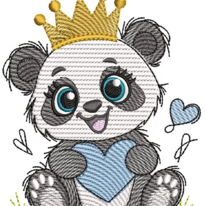 Cuddle Hearts - Panda boy - with & without crown