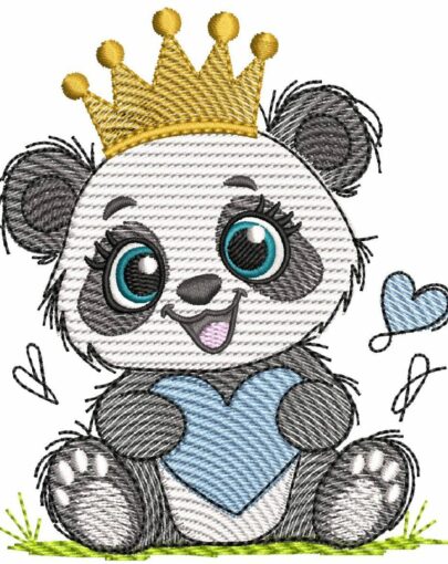 Cuddle Hearts - Panda boy - with & without crown