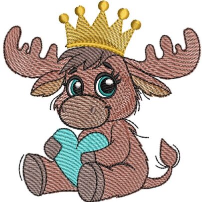 Cuddle Hearts - Moose boy - with & without crown