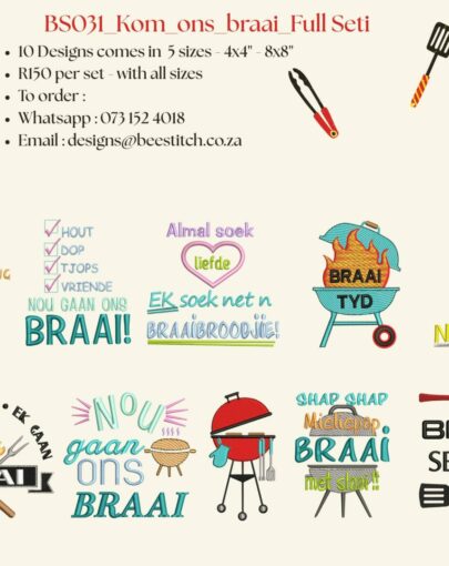 Kom ons braai - Full set