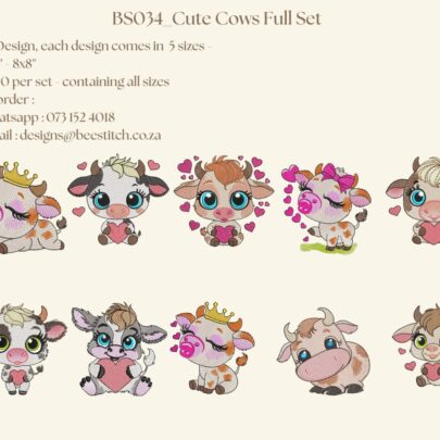 Cute Cows - Full Set of 10