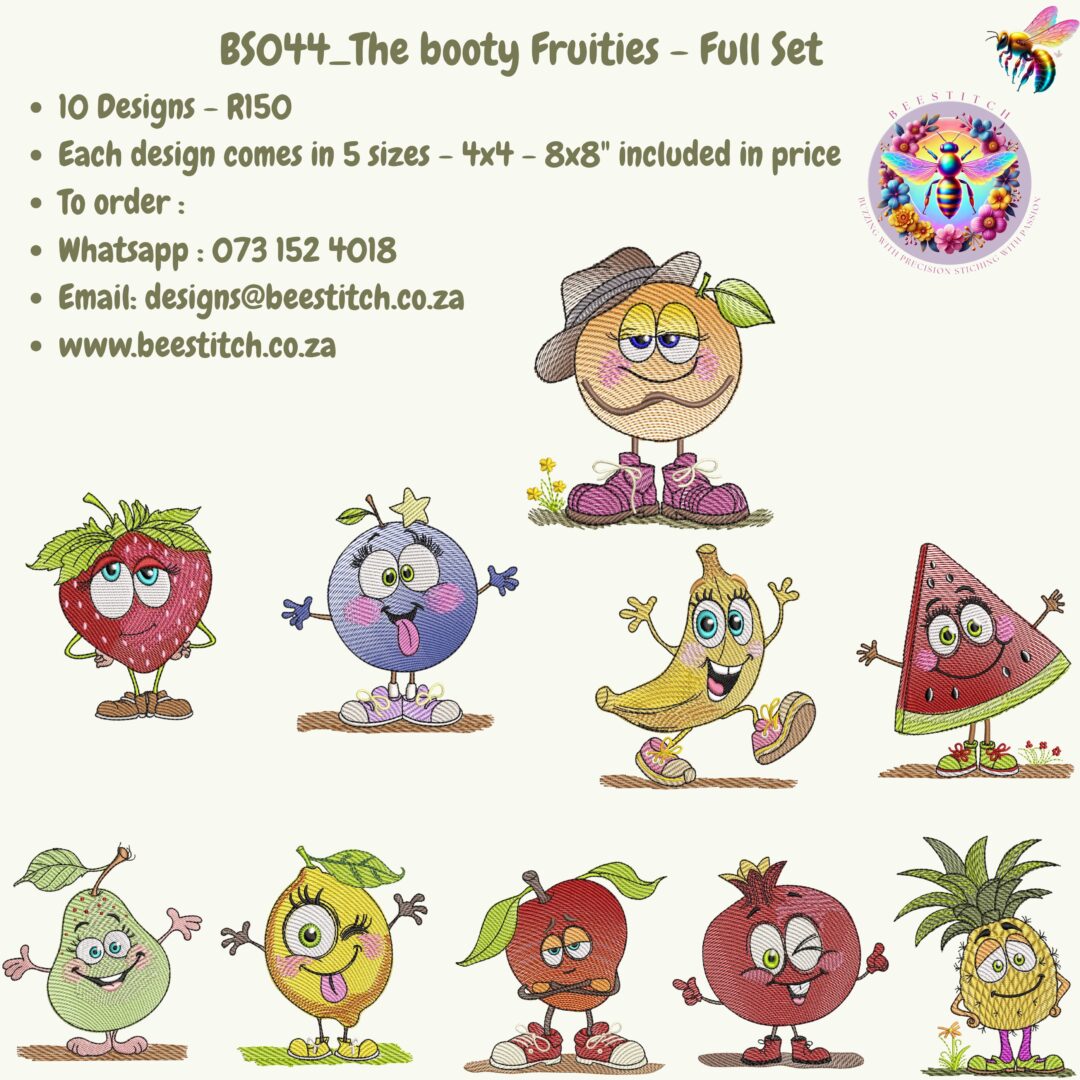 The Booty Fruities - Full Set