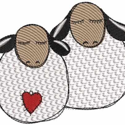 Cute Love Sheep - single design
