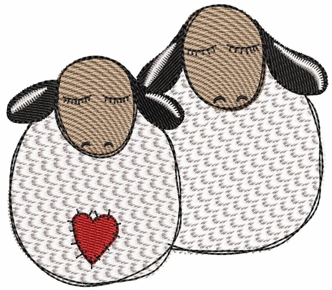 Cute Love Sheep - single design