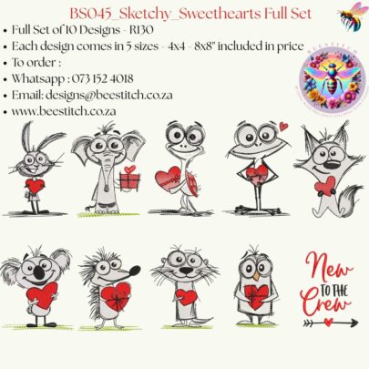 Sketchy Sweethearts - Full Set