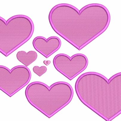 Extra Elements - Hearts - 1cm to 10cm FREEBIE