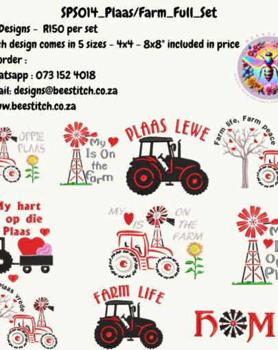 Farm Plaas Designs - Full Set